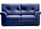 Divano in pelle blu Divano in pelle blu